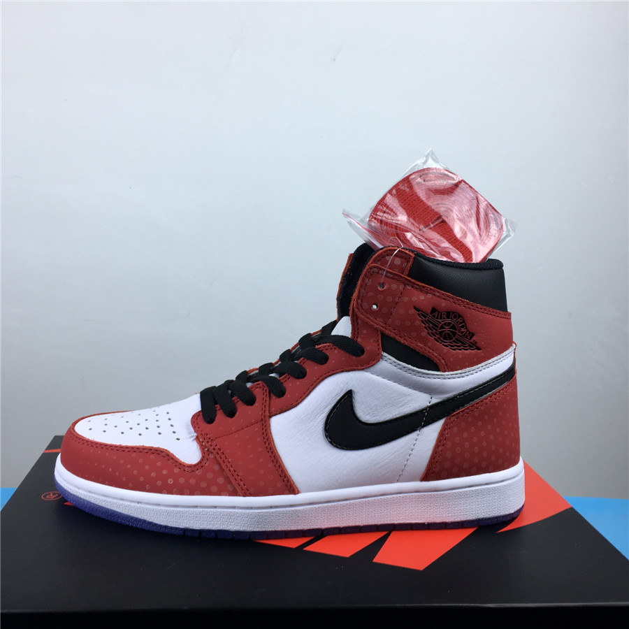 Air Jordan 1 Chicago Crystal Red Black White Shoes - Click Image to Close